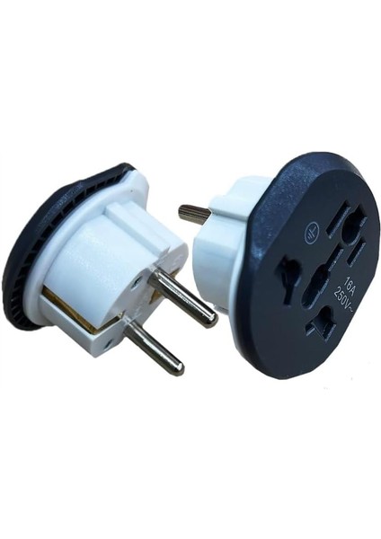 Tipi Universal Çevirici Priz Kompakt Tasarım 250V 16A Ingiliz Fişi Amerikan Fişi ve Avustralya Fişi Dönüştürücü Adaptör 1 Adet Trl Adapter Converter Plug Uk Usa Au