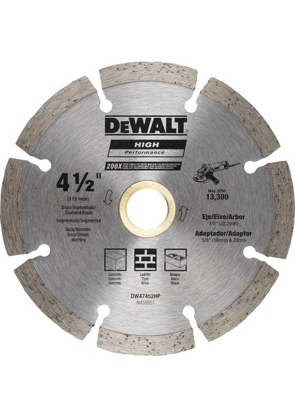 DW47452HP Elmas Disk, Metalik, 1 Adet