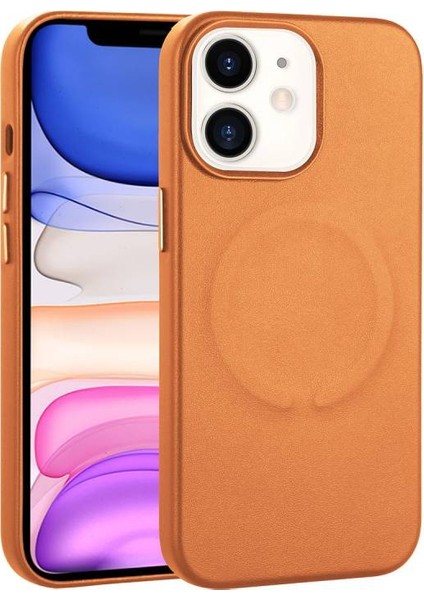 iPhone 11 Kılıf Pu Deri Magsafe Wireless Şarj Özellikli Premium Derix Kapak