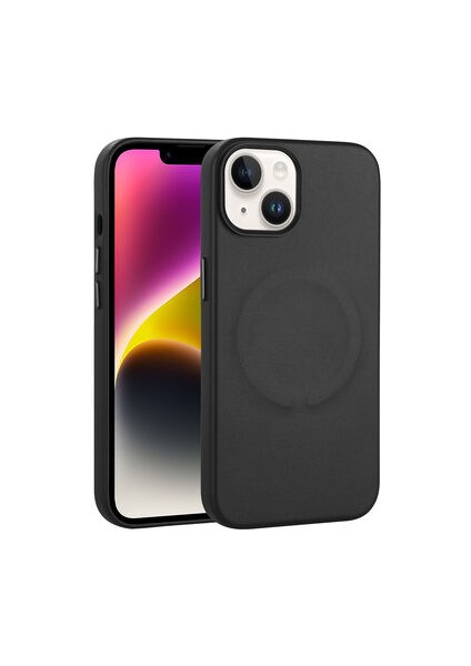 iPhone 14 Plus Kılıf Pu Deri Magsafe Wireless Şarj Özellikli Premium Derix Kapak