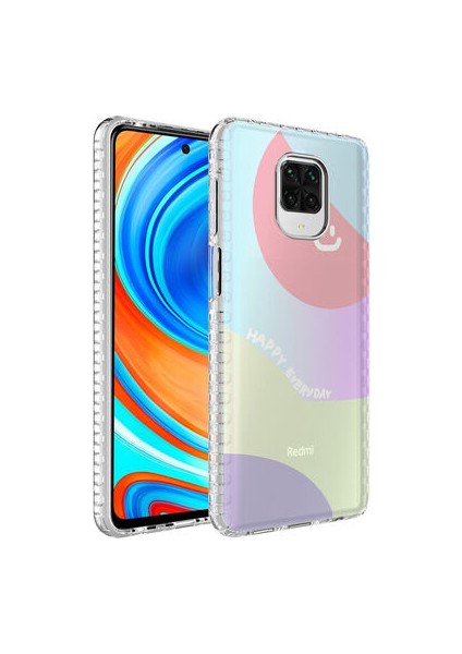 Redmi Note 9s Köşe Korumalı ve Desenli Şık Elegans Silikon Kılıf