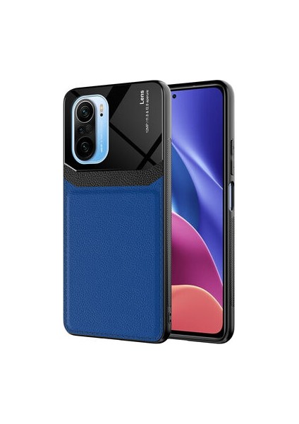 Xiaomi Mi 11i Şık Deri Görünümlü Sert Pc Emiks Premium Kılıf