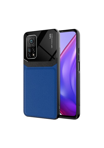 Xiaomi Mi 10T Pro 5g Şık Deri Görünümlü Sert Pc Emiks Premium Kılıf