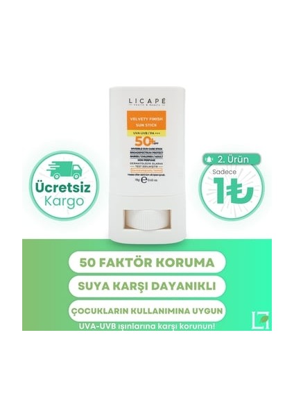 Yüksek Koruma Suya Dayanıklı Tüm Yaş Grubuna Uygun Stick 50FAKTÖR Güneş KREMI-18ML