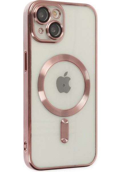 Newface iPhone 14 Kılıf Kross Magneticsafe Kapak - Rose