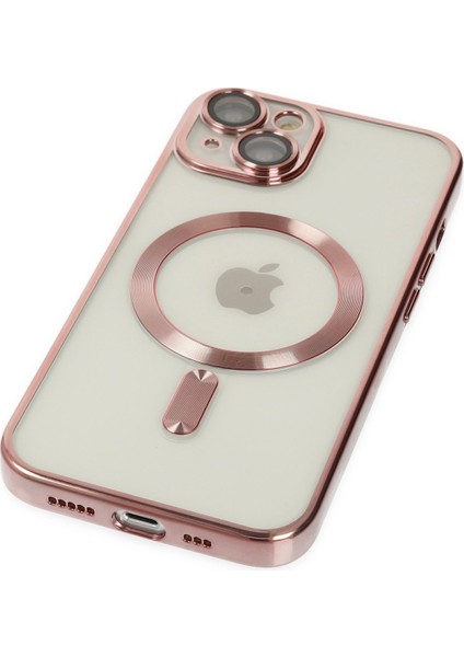 Newface iPhone 14 Kılıf Kross Magneticsafe Kapak - Rose