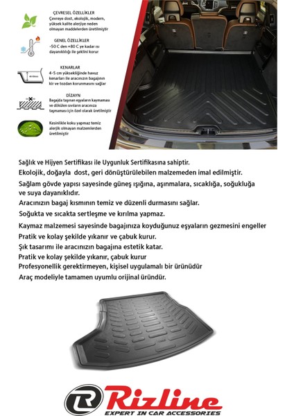 Ford Focus Hb 2024 Model 3D Havuzlu Paspas ve Bagaj Havuzu Set