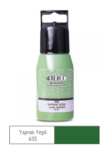 : Boyutlu Boya : 60 ml : Yaprak Yeşili