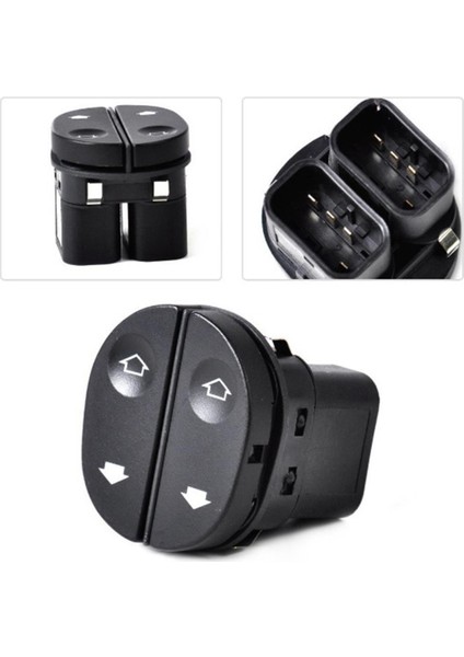 Ford Fiesta 2002-2006 Ön Sol Cam Açma Düğmesi Çiftli Marka 96FG14529BC