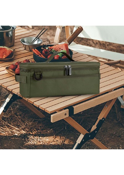 Kamp Tencere Çantası Için Pürüzsüz Fermuarlar Ör Barbekü Yürüyüş Yeşil (Yurt Dışından) indirimleri