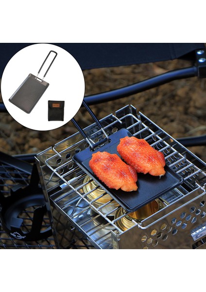 Mini Barbekü Tavası Barbekü Kalbur Tavası Dış Mekan Için Saplı Kızartma Tavası (Yurt Dışından) fiyatları