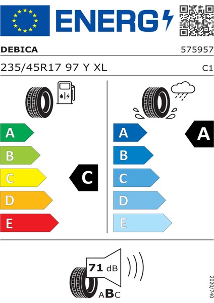 Debica 235/45 R17 97Y Xl Presto Uhp 2 Fp Oto Yaz Lastiği (Üretim Yılı: 2024)