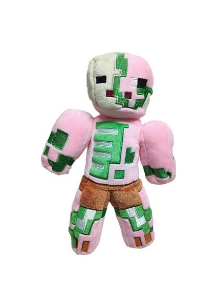 23 cm Minecraft Figürlü Peluş Oyuncak -Pembe (Yurt Dışından)