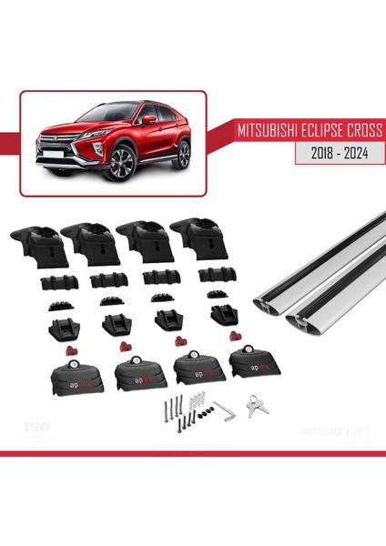 Mitsubishi Eclipse Cross (Gk) 2018 ve Sonrası ile Uyumlu Ace-2 Ara Atkı Tavan Barı Gri indirimleri