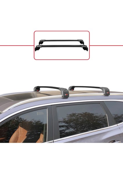 Chery Tiggo 8 Pro 2020 Sonrası ile Uyumlu Ace-2 Ara Atkı Tavan Barı Siyah fiyatları