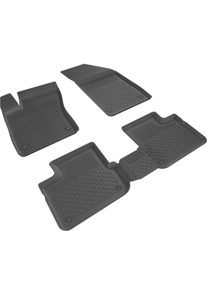 4.5d Havuzlu Oto Paspas Siyah Renk Fiat Egea Sedan Araç 2015 ve Üstü ile Uyumlu