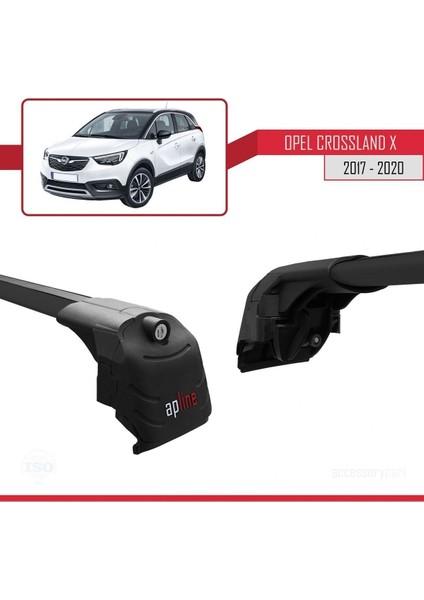 Opel Crossland x 2017-2020 Arası ile Uyumlu Ace-2 Ara Atkı Tavan Barı Siyah modelleri