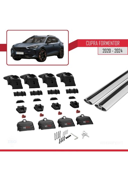 Cupra Formentor 2020 ve Sonrası ile Uyumlu Ace-2 Ara Atkı Tavan Barı Gri indirimleri