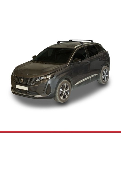 Peugeot 3008 2017-2024 Arası ile Uyumlu Ace-2 Ara Atkı Tavan Barı Siyah modelleri