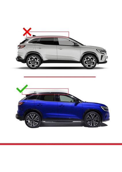 Renault Austral 2022 2023 2024 Ace-2 Ara Atkı Tavan Barı Siyah