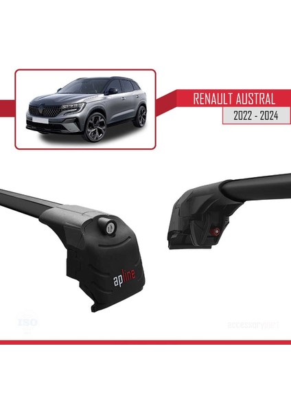 Renault Austral 2022 2023 2024 Ace-2 Ara Atkı Tavan Barı Siyah