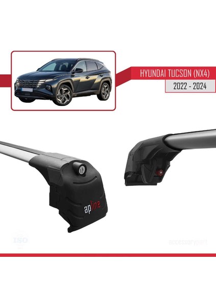 Hyundai Tucson 2022 2023 2024 Ace-2 Ara Atkı Tavan Barı Gri modelleri