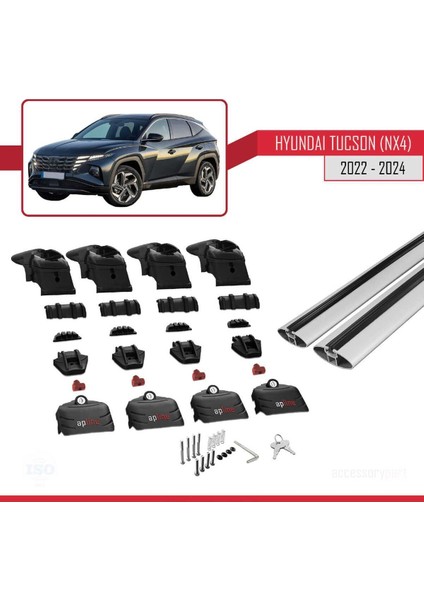 Hyundai Tucson 2022 2023 2024 Ace-2 Ara Atkı Tavan Barı Gri indirimleri
