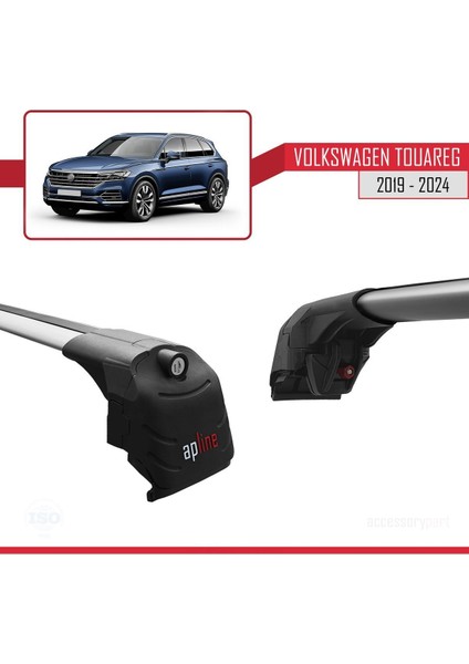 Volkswagen Touareg 2019 ve Sonrası ile Uyumlu Ace-2 Ara Atkı Tavan Barı Gri modelleri