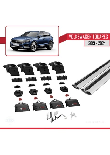 Volkswagen Touareg 2019 ve Sonrası ile Uyumlu Ace-2 Ara Atkı Tavan Barı Gri indirimleri