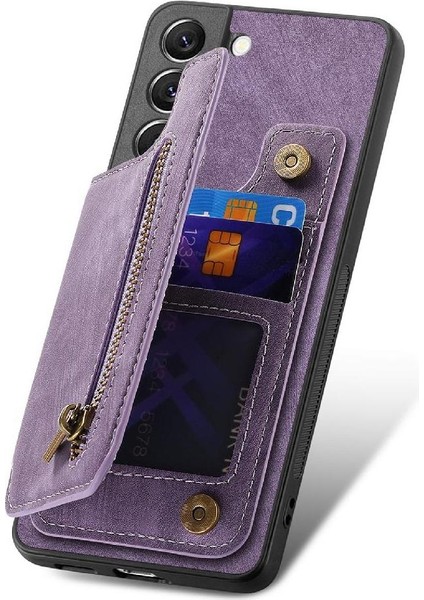 Samsung Galaxy S22 Için Kılıf Standı Fonksiyonu Katlanabilir Arka Kapak Vintage (Yurt Dışından)