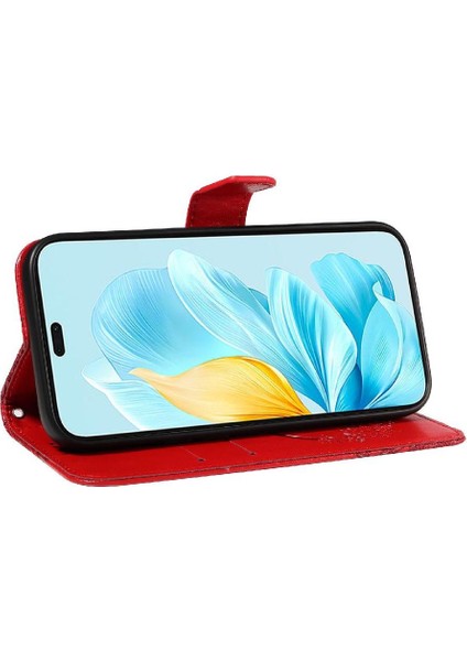 Bdt Shop Kredi Kartı Yuvası ile Onur 200 Lite 5g Için Flip Case Yüksek Kalite Deri (Yurt Dışından)