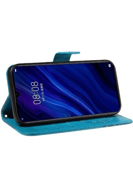 Bdt Shop Kredi Kartı Yuvası ile Huawei P30 Için Flip Case Ayrılabilir El Kayışı Yüksek (Yurt Dışından)