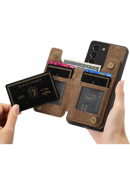 Samsung Galaxy S21 Artı Vintage Fermuar Cüzdan Katlanabilir Arka Kapak (Yurt Dışından) fiyatları