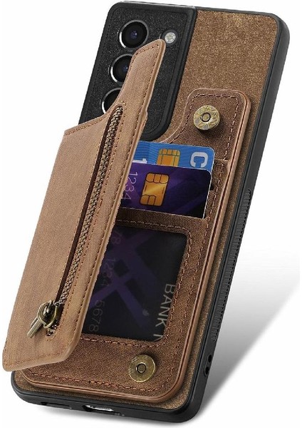 Samsung Galaxy S21 Artı Vintage Fermuar Cüzdan Katlanabilir Arka Kapak (Yurt Dışından) indirimleri