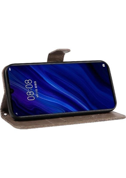 Kredi Kartı Yuvası ile Huawei P30 Için Flip Case Ayrılabilir El Kayışı Yüksek (Yurt Dışından)