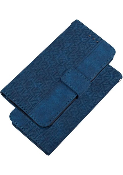 Bdt Shop Onur Için Flip Case 200 5g Kickstand Özelliği Geometrik Kabartmalı Flip Folio (Yurt Dışından)