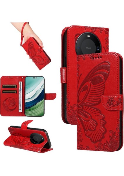 Huawei Mate 60 Pro Için Flip Case Yüksek Kalite Deri Ayrılabilir El ile (Yurt Dışından)