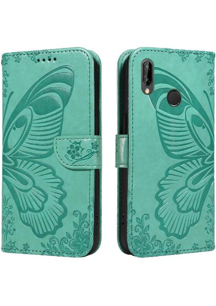 Kredi Kartı Yuvası ile Huawei Nova 3e Yüksek Kalite Deri Için Flip Case (Yurt Dışından)