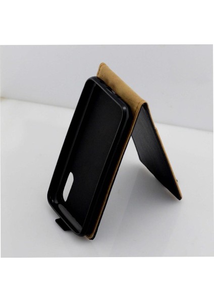 Samsung Galaxy A2 Çekirdek Kart Yuvası Iş Tarzı Tpu Için Dikey Flip Case (Yurt Dışından)