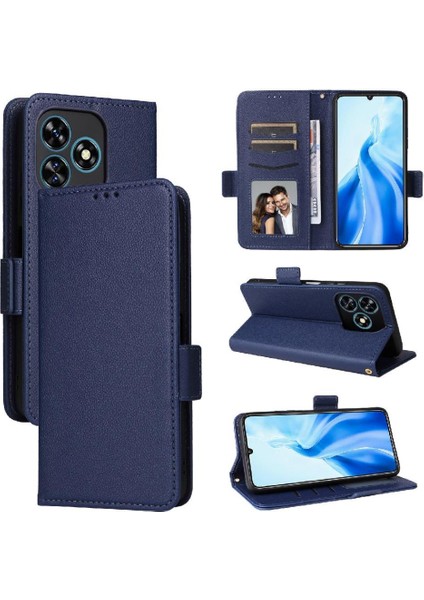 Oukitel C51 Manyetik Cüzdan Kart Yuvaları Tutucu Pu Deri Için Flip Case (Yurt Dışından)