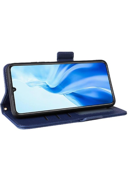 Oukitel C51 Manyetik Cüzdan Kart Yuvaları Tutucu Pu Deri Için Flip Case (Yurt Dışından)