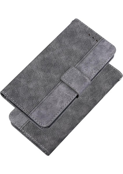 IPhone 16 Için Flip Case Pro Max Kickstand Özelliği Flip Folio Geometrik Pu (Yurt Dışından)