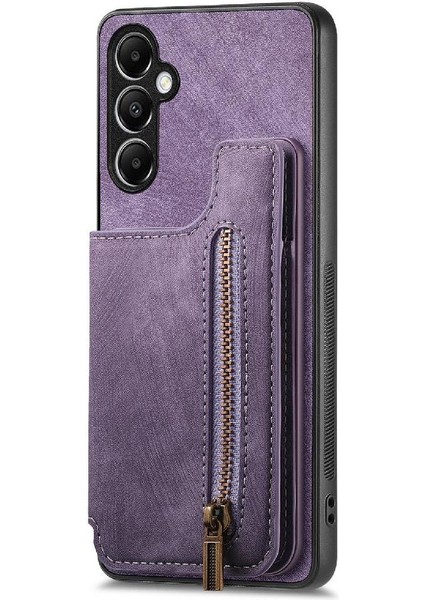 Samsung Galaxy A05S Için Kılıf Katlanabilir Arka Kapak Vintage Fermuar Cüzdan (Yurt Dışından) indirimleri