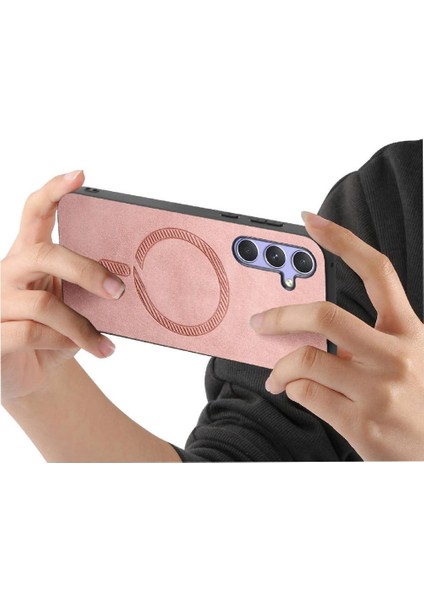 Samsung Galaxy A34 Hafif Ince Kablosuz Şarj Magsafe Araba (Yurt Dışından)