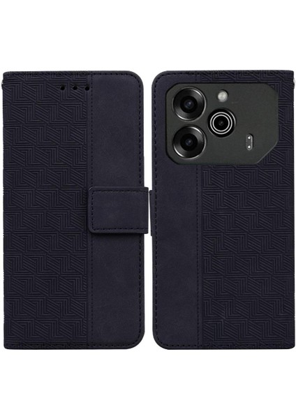 Tecno Pova 6 Pro 5g Için Flip Case Cüzdan Kapak Premium Pu Deri Kabartmalı (Yurt Dışından)