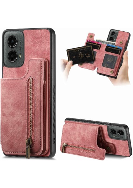 Motorola Moto G 2024 Için Kılıf Standı Fonksiyonu Katlanabilir Arka Kapak Vintage (Yurt Dışından)