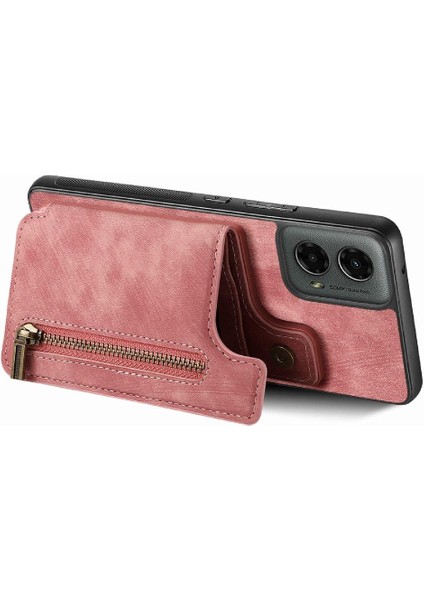 Motorola Moto G 2024 Için Kılıf Standı Fonksiyonu Katlanabilir Arka Kapak Vintage (Yurt Dışından) modelleri