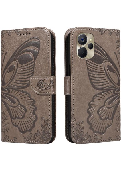 Kredi Kartı Yuvası ile Realme 10 5g Için Flip Case Ayrılabilir El Kayışı (Yurt Dışından)