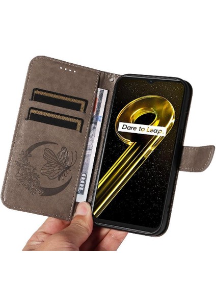Kredi Kartı Yuvası ile Realme 10 5g Için Flip Case Ayrılabilir El Kayışı (Yurt Dışından)