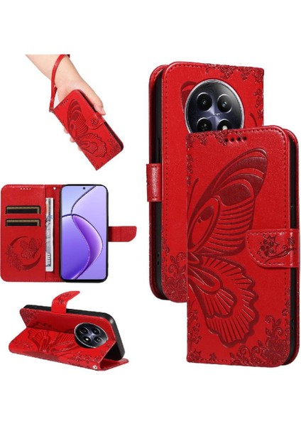Realme Için Flip Case 12 5g ile Yüksek Kaliteli Deri Ayrılabilir El Kayışı (Yurt Dışından)